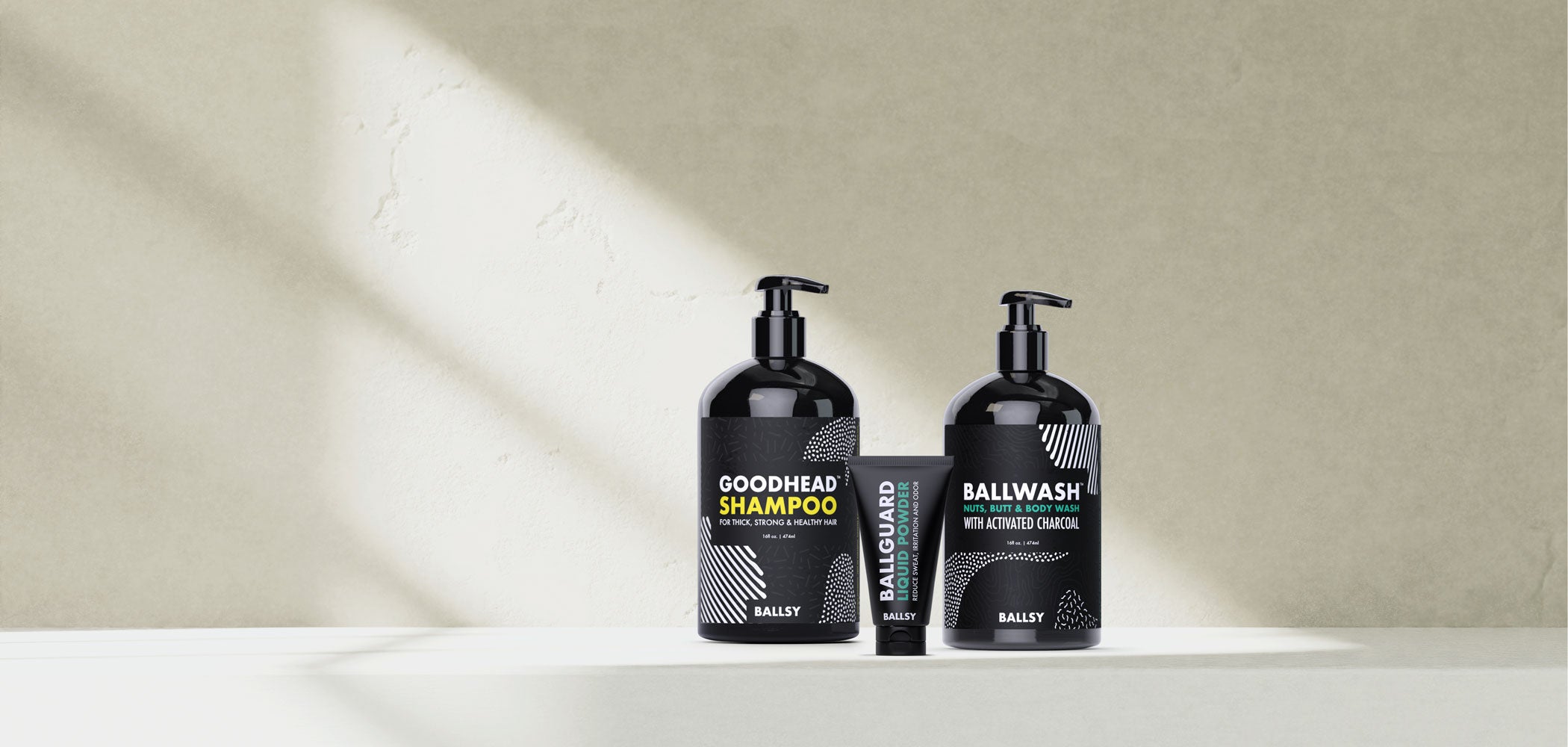 Ballsy the Makers of Ballwash Men's Activated Charcoal Body Wash